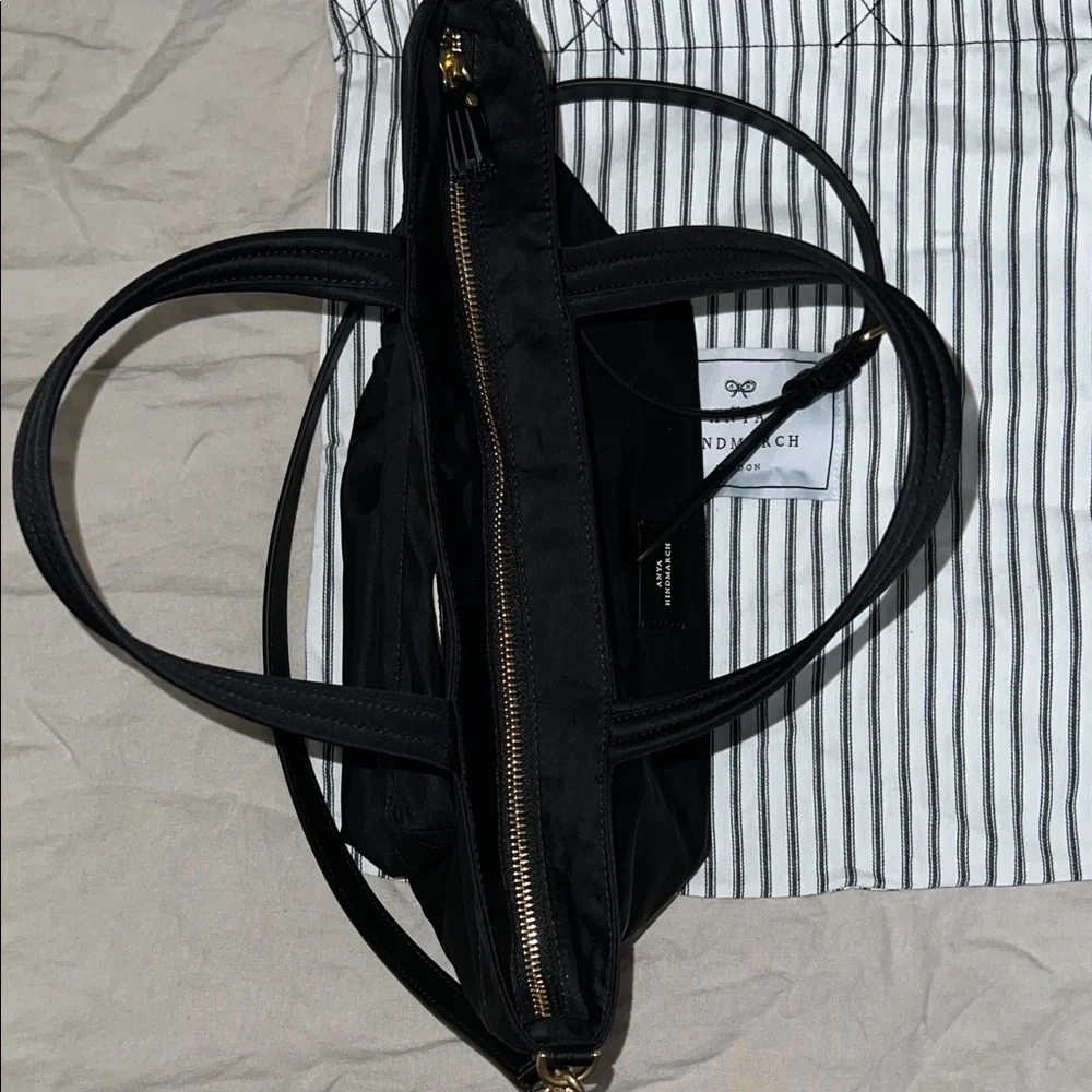 Anya Hindmarch E/W Eyes Mini Crossbody Black Tote - Picture 5 of 12